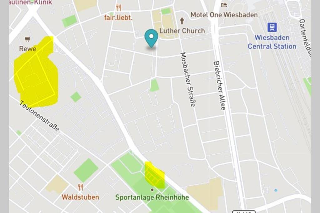 Bahnhofsnahe, Ruhige Und Sonnige 2 Zimmerwohnung Im Dichterviertel Wiesbaden Eksteriør billede