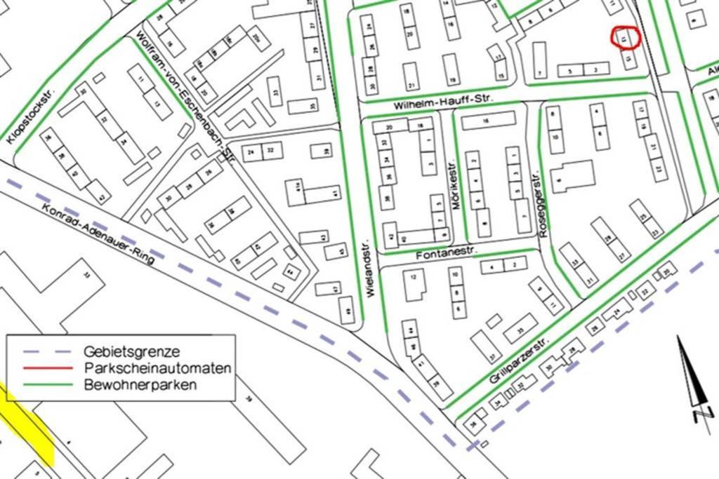 Bahnhofsnahe, Ruhige Und Sonnige 2 Zimmerwohnung Im Dichterviertel Wiesbaden Eksteriør billede